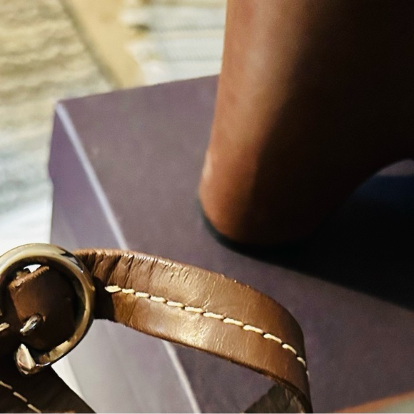 PRADA wedge sandals brown terra strap - Picture 8 of 13